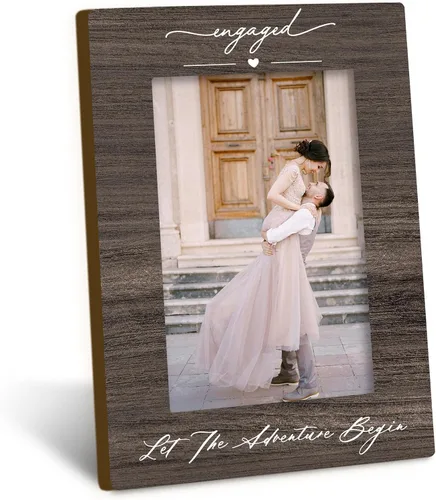 Miniatura 8 de Marco de fotos de compromiso para parejas recién casadas de 4 x 6, regalos de compromiso para parejas, regalo de recién casados, regalos de boda