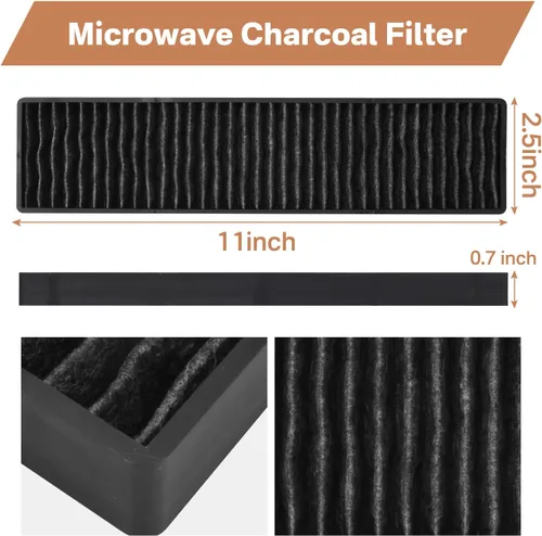 Miniatura 6 de WB06X10807 Filtro de microondas de repuesto para microondas Filtro de carbón compatible con GE Microwave PVM9005SJ8SS JVM7195SK6SS PNM9216SK5SS