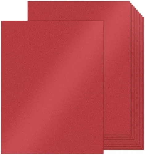 Miniatura 17 de Goefun - 100 hojas de cartulina azul brillante de 8.5 x 11 pulgadas, papel metálico de 80 libras para invitaciones, bodas, fiestas, duchas azul