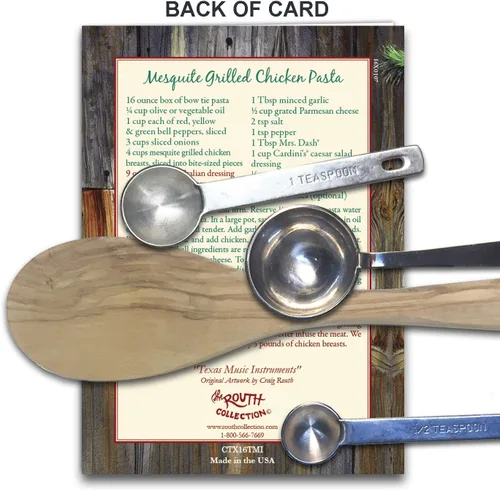 Miniatura 2 de The ROUTH COLLECTION Texas Music Instruments Tarjeta de Navidad con receta