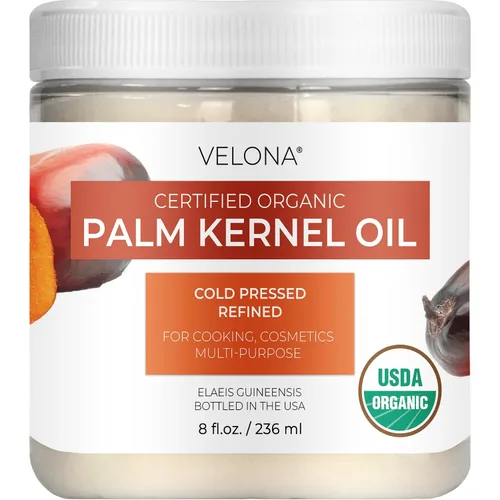 Miniatura 11 de velona Aceite de almendra de palma orgánico certificado por la USDA, 2 onzas líquidas, aceite portador 100% puro y natural, refinado, prensado