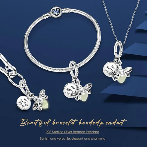 Miniatura 5 de LENDPLEX 925 Sterling Silver Charms Beads Fit for Pandora Bracelets Pendants Necklace and DIY Jewelry Gifts for Women Girls.