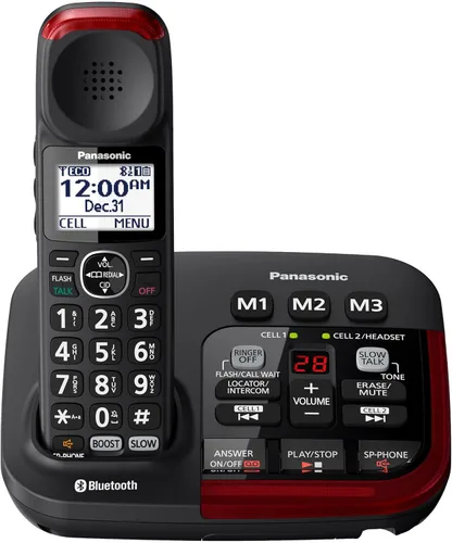 Miniatura 10 de Panasonic KX-TGM420W teléfono amplificado sin cables con máquina contestadora digital, 1 auricular, blanco, Blanco