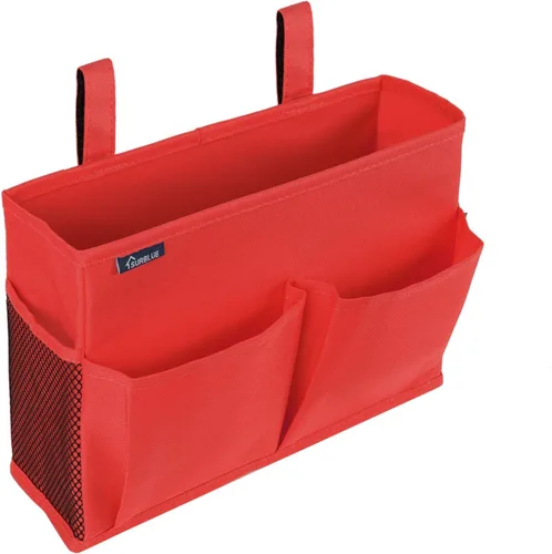 Miniatura 51 de Surblue Caddy Organizador colgante, Bolsa de almacenamiento para cabecera para literas y camas de hospital, Azul Turquesa, L R-Teal