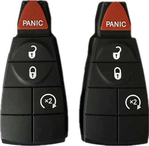Funda para llavero para Dodge Dodge - 2 paquetes de 3 botones de control remoto para llavero de repuesto para Dodge Ram 1500 2500 3500 Journey Jeep