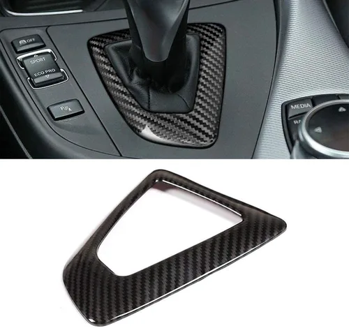 Adhesivo de fibra de carbono para caja de cambios, marco de palanca de cambios, cubierta de marco, ajuste interior compatible con BMW F20 F21 F22
