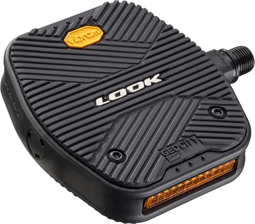 LOOK Cycle - Geo City Grip - Pedales de bicicleta BTT - Pedales planos - Seguridad antideslizante - Innovadora goma de agarre Activ - Pedal de