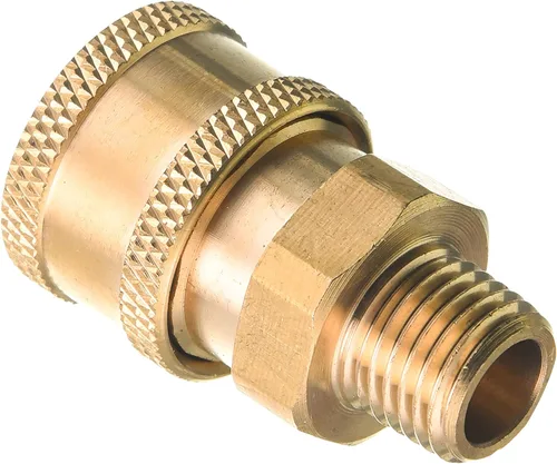 Miniatura 5 de RIDGE WASHER Acopladores para lavadora a presión, conexión rápida de 1/4 pulgadas, paquete de 2 Latón, rosca NPT macho, 5000 PSI