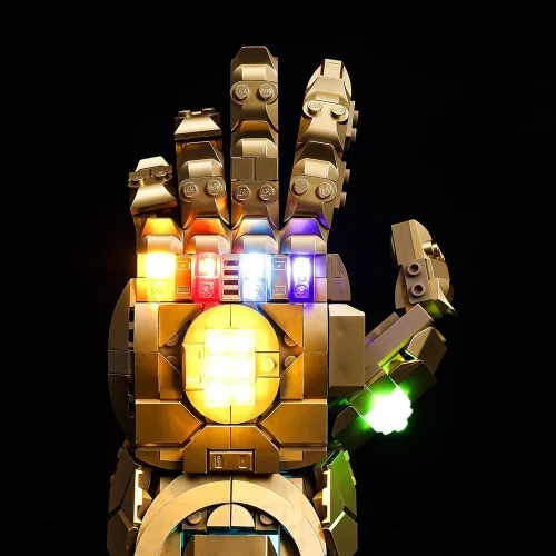 Miniatura 9 de Kyglaring Kit de iluminación LED (sin modelo) diseñado para Lego Infinity Gauntlet 76191 Thanos Juego de construcción de modelo de guantelete