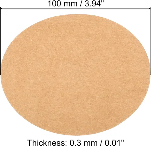 Miniatura 81 de PATIKIL Papel de cartón redondo de 5.9 pulgadas, 25 unidades de círculos de disco en blanco para decoración de fiestas, manualidades, manualidades