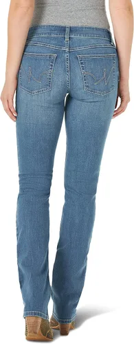 Miniatura 2 de Wrangler Aura - Mezclilla elástica de tiro regular con bolsillo bordado para mujer