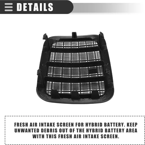 Miniatura 7 de Motoforti Pantalla de filtro de entrada de aire de refrigeración de batería, para Toyota Prius 2010-2015, G92DH-47010, plástico, negro