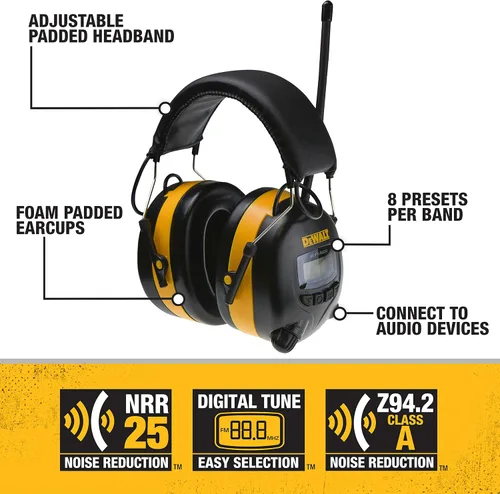 Miniatura 2 de DeWalt DPG15 Orejera Electrónica de Seguridad Industrial para Audición