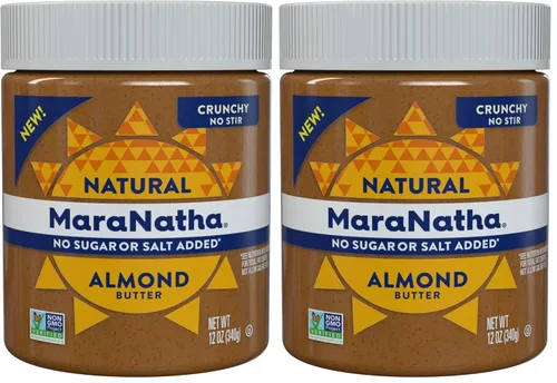 Miniatura 5 de Maranatha Mantequilla de Almendra Crujiente Natural, No Requiere Mezcla, Sin Azúcar ni Sal Añadida, Frasco de 12 Onzas