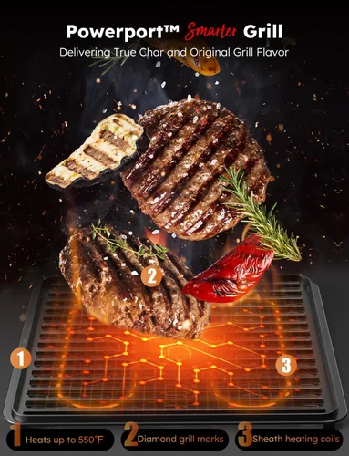 Miniatura 3 de Nuwave Horno de Convección y Freidora de Aire Eléctrico Combo con Calentadores de Funda, Sabor de Asado Auténtico, Nuevo Sistema de Convección 2024
