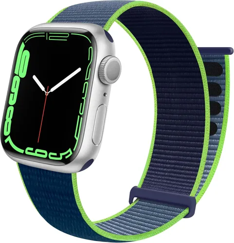 Miniatura 17 de Correa deportiva compatible con Apple Watch Band de 1.496 in, 1.575 in, 1.654 in, 1.732 in, iWatch Series 6 5 SE 4 3 2 1, correa de nailon con azul