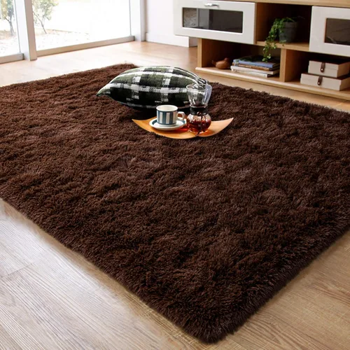 Miniatura 52 de Ompaa Alfombra esponjosa, alfombra mullida súper suave para dormitorio, sala de estar, alfombra grande de felpa de 6 x 9 pies, alfombra de pelo