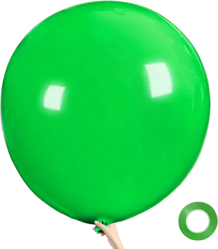 Miniatura 16 de Globos grandes de 36 pulgadas, 9 unidades, globos negros gigantes de látex, globos grandes para decoración de cumpleaños, bodas y fiestas. (Negro)