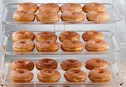 Vitrina de panadería de 3 bandejas con puertas Longitud: 21 x ancho: 17 3/4 pulgadas x altura: 16 1/2 pulgadas por Premier Choice
