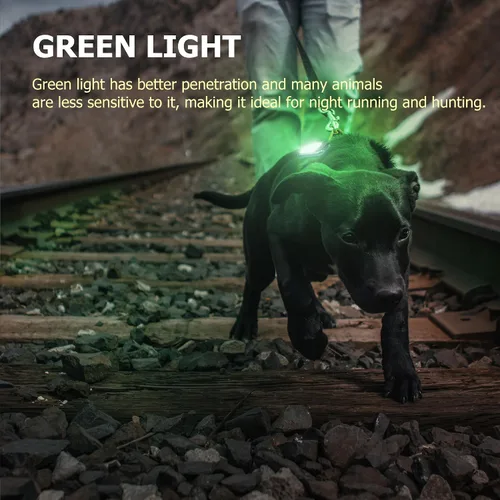 Miniatura 4 de Molrebe Paquete de 2 luces de carrera de 800 lúmenes, luces recargables con clip con iluminación roja/verde, visión nocturna, 5 modos, luz LED