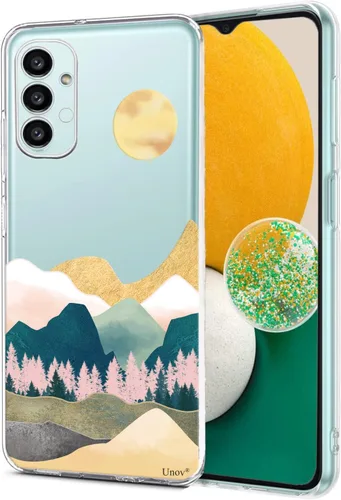 Miniatura 12 de Unov Funda compatible con Samsung Galaxy A13 LTE 5G Galaxy A04S transparente con diseño de TPU suave absorción de golpes, diseño delgado en relieve