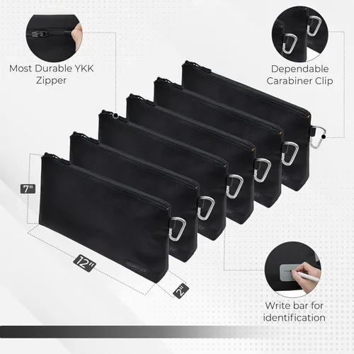 Miniatura 3 de COREFLEX Bolsa de herramientas de alta calidad con cremallera, bolsa de herramientas pequeña, bolsa de almacenamiento multiusos, bolsa