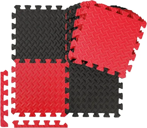 Ecally 100 piezas de alfombrillas de espuma para gimnasio de 12 x 12, alfombrillas de piso de espuma para gimnasio en casa, cubren 96 pies
