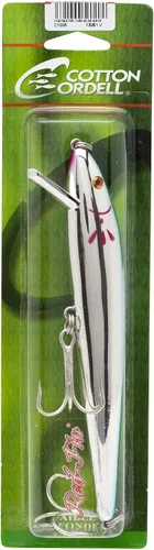 Miniatura 3 de Cotton Cordell Señuelo de pesca de lubina Crankbait de aleta roja