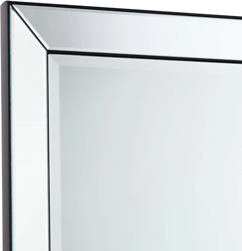 Miniatura 3 de Uttermost Verne - Espejo de pared rectangular con borde negro mate de 24 x 38 pulgadas