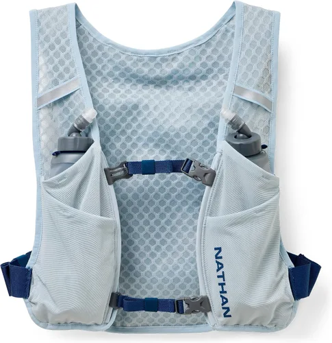 Miniatura 13 de Nathan QuickStart - Chaleco de hidratación con vejiga o frascos, bolsillos de almacenamiento, tela transpirable que absorbe la humedad, correas