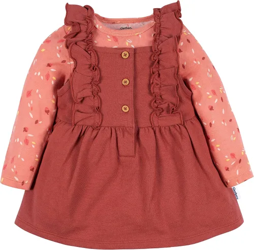 Miniatura 2 de Gerber Conjunto de vestido de 2 piezas para bebés y niñas pequeñas