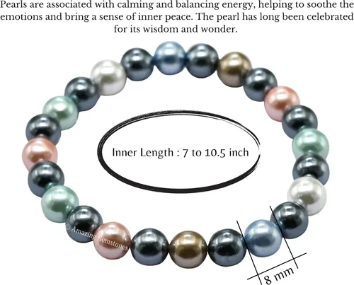 Miniatura 679 de Amazing Gemstone Crystal Bracelet for Women Men's Gifts - Protection Healing Crystal Bracelet - 8mm Gemstone Beaded Stretchable Bracelet Pulseras