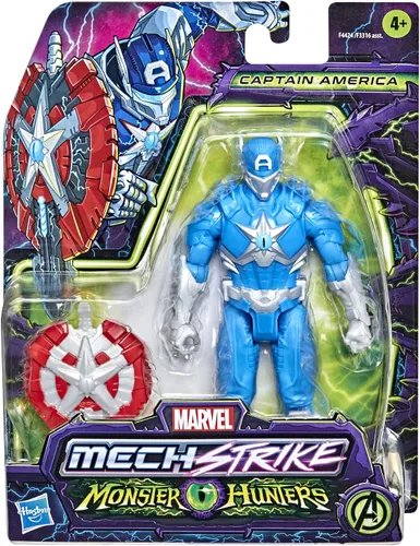 Miniatura 3 de Marvel Avengers Mech Strike Monster Hunters - Figura de acción de 6 pulgadas con accesorio, juguetes para niños a partir de 4 años