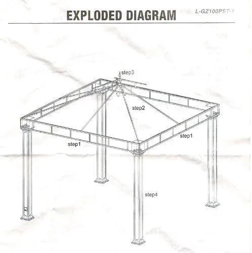 Miniatura 3 de Kingston Gazebo - Cubierta superior de repuesto para toldo