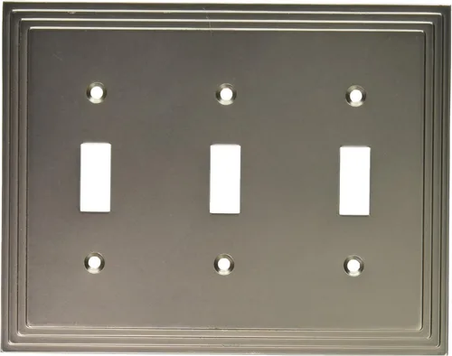 Miniatura 41 de Amerelle Steps - Placa de pared de metal fundido dúplex individual en níquel satinado