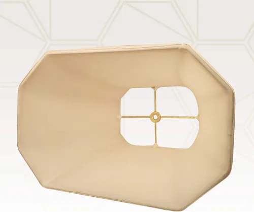 Miniatura 3 de Royal Designs, Inc. Pantalla de Lámpara Rectangular con Esquinas Cortadas, DBS-710-11BG, 6 x 11 x 8, Beige