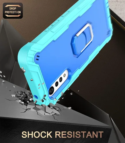 Miniatura 3 de Asuwish Funda para teléfono LG Velvet 5G/LG Velvet Verizon G5 UW T-Mobile 2020 con soporte de anillo a prueba de golpes, cuerpo completo, accesorios