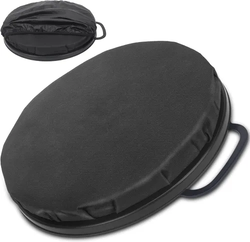 Miniatura 13 de WarBull Asiento de cubo de 5 galones, asiento giratorio de 360 grados, tapa de asiento de cubo con funda impermeable para caza de pato paloma