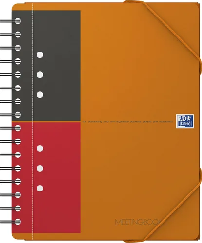 Miniatura 11 de OXFORD 100104329 Activebook International A4 + a cuadros con índice indexable y bolsillo para documentos, bloque de cuaderno en espiral gris, una