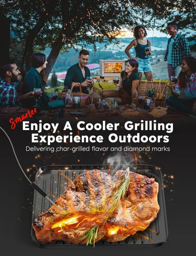 Miniatura 5 de Nuwave Bravo XL Pro - Horno tostador con freidora de aire con combo de parrilla, nuevo sistema de convección ultrarrápido 2025, 35% más crujiente, 2