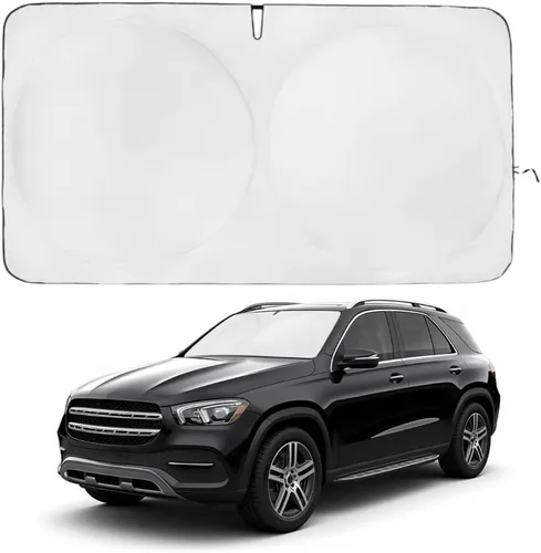 Miniatura 43 de Kinder Fluff Parasol para parabrisas Protección solar reflectante patentada para automóvil, certificado 99% de bloqueo UVR, interior fresco