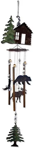 Miniatura 3 de Sunset Vista Designs Wilderness Wonders - Campanilla de viento rústica para cabaña, tamaño mediano
