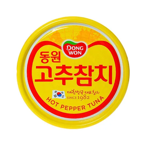 Miniatura 5 de Dongwon Atún en Lata con Salsa de Pimiento Picante, 100g (3.5oz) x 10 latas - Atún Enlatado Coreano 고추참치