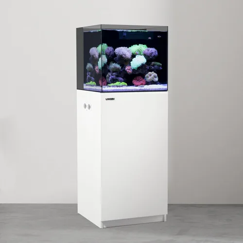 Miniatura 21 de Landen Soporte de madera para acuario y gabinete para tanque de hasta 20 galones, soporte de tanque de agua salada y reptil de peces, alfombrilla