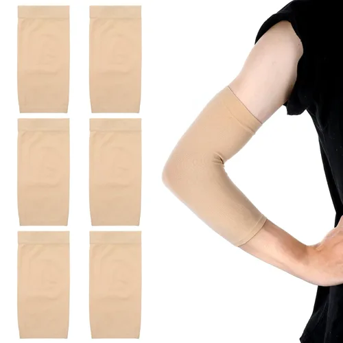DIVINA VITAE 3 pares de fundas para tatuaje de antebrazo, manga de compresión para el antebrazo, para hombres y mujeres (color de la piel)