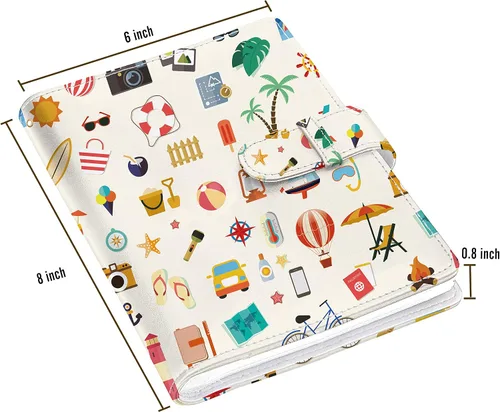 Miniatura 2 de Álbum de Fotos de Billetera Holoary para 128 Bolsillos, Álbum Fujifilm Instax Mini para Fotos de 5x8 cm, Álbum Instax, Polaroid Snap (Acampada)