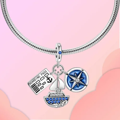 Miniatura 173 de LUXILLA Abalorio de plata de ley 925 para madre, hija, abuela, para familia, amor, madre, hija, abuela, para pulseras, collares, dijes, abalorios