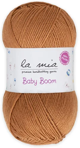 Miniatura 19 de 1 madeja La Mia Baby Boom, hilo acrílico 100% antipilling para tejer y ganchillo para tejer y ganchillo, 3.53 oz (3.5 onzas) / 820.2 ft