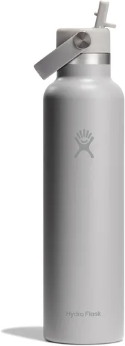 Miniatura 31 de Hydro Flask Botella de agua – Acero inoxidable aislado – Tapa flexible con pajita de boca estándar, antiderrames, a prueba de fugas y recargable