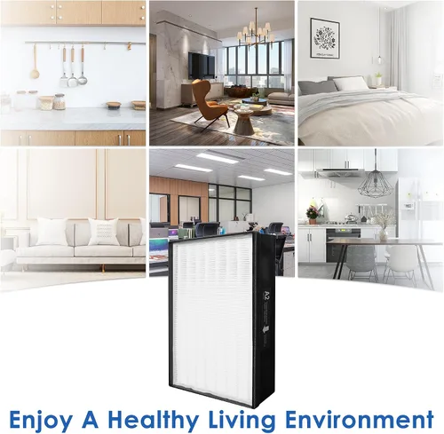 Miniatura 3 de Filtro de repuesto tipo A2, fabricado en TAIWÁN, compatible con purificador de aire de sala Filtrete FAP-C02-A2, FAP-C03-A2, FAP-T03-A2, FAP-SC02L